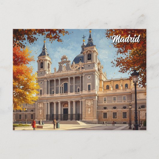 Madrid Spanje Almudena Reizen Briefkaart (Voorkant)