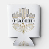 Madrid Spanje Art Deco Souvenir Aesthethetic Blikjeskoeler (Achterkant)