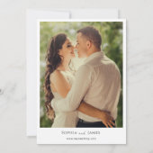 Madrid Spanje bestemming bruiloft Save The Date (Achterkant)