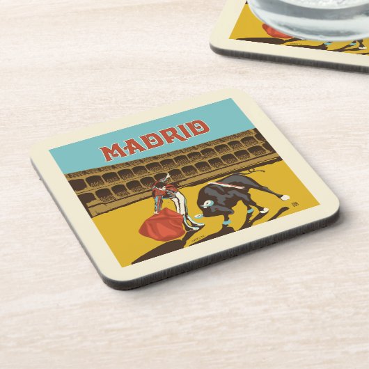 Madrid, Spanje Bier Onderzetter (Linkerzijde)