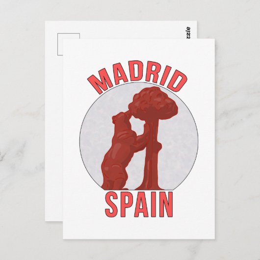 Madrid Spanje Briefkaart (Voorkant / Achterkant)