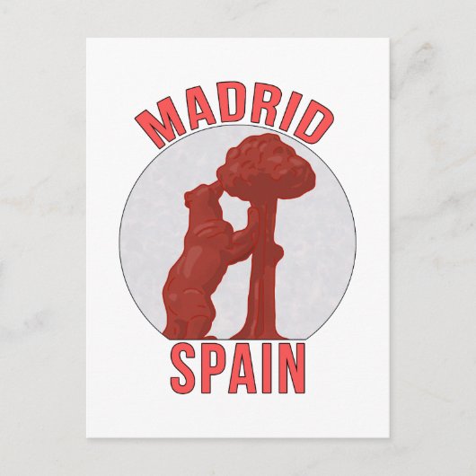 Madrid Spanje Briefkaart (Voorkant)
