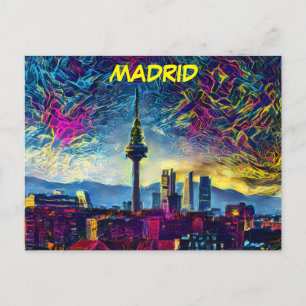 Madrid, Spanje Briefkaart