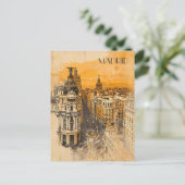 Madrid Spanje Briefkaart (Staand voorkant)
