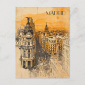 Madrid Spanje Briefkaart (Voorkant)