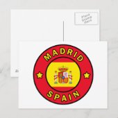 Madrid Spanje Briefkaart (Voorkant / Achterkant)