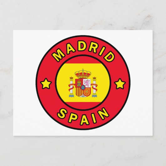 Madrid Spanje Briefkaart (Voorkant)