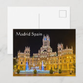 Madrid Spanje Briefkaart (Voorkant / Achterkant)