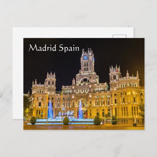 Madrid Spanje Briefkaart (Voorkant / Achterkant)