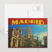 Madrid Spanje Briefkaart (Voorkant / Achterkant)