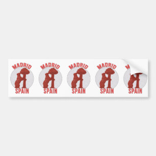 Madrid Spanje Bumpersticker