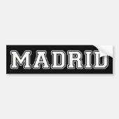 Madrid Spanje Bumpersticker (Voorkant)