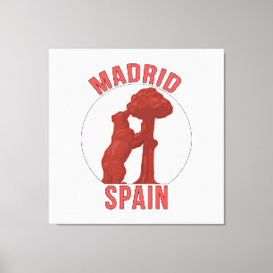 Madrid Spanje Canvas Afdruk