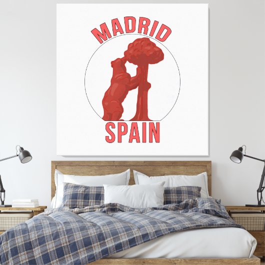 Madrid Spanje Canvas Afdruk (Insitu (Slaapkamer))
