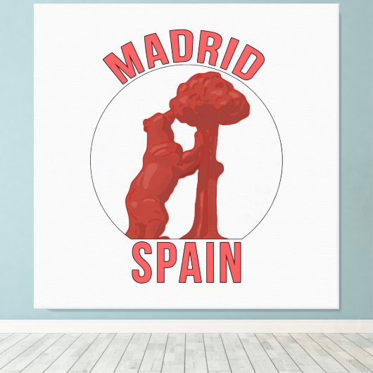 Madrid Spanje Canvas Afdruk (Insitu (Houten vloer))
