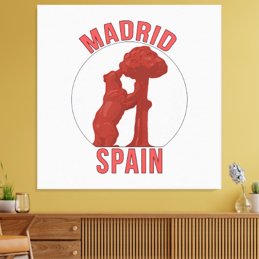 Madrid Spanje Canvas Afdruk (Insitu (Woonkamer))