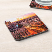 Madrid Spanje Capitol City Skyline Bier Onderzetter (Linkerzijde)