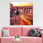 Madrid Spanje Capitol City Skyline Canvas Afdruk (Insitu (Woonkamer))