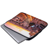 Madrid Spanje Capitol City Skyline Laptop Sleeve (Voorkant onderkant)