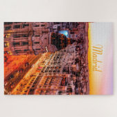 Madrid Spanje Capitol City Skyline Legpuzzel (Horizontaal)