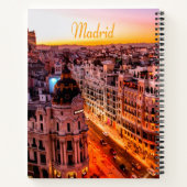 Madrid Spanje Capitol City Skyline Notitieboek (Achterkant)