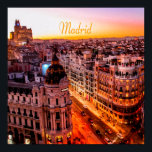 Madrid Spanje Capitol City Skyline Poster<br><div class="desc">Madrid Spanje Capitol City Skyline Beauful Oranje Light</div>