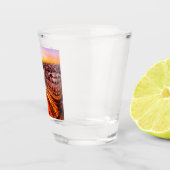 Madrid Spanje Capitol City Skyline Shot Glas (Rechts)