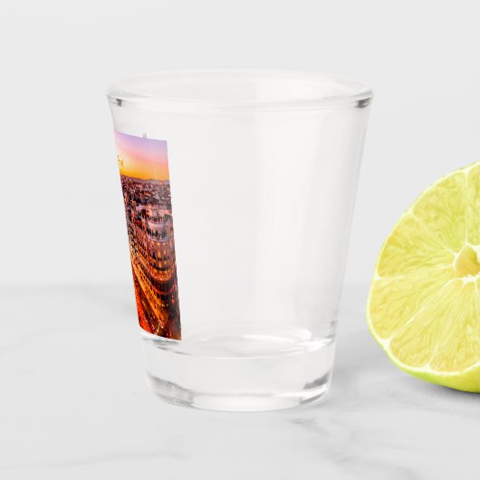 Madrid Spanje Capitol City Skyline Shot Glas (Rechts)