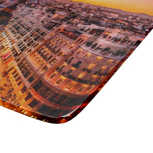 Madrid Spanje Capitol City Skyline Snijplank (Hoek)