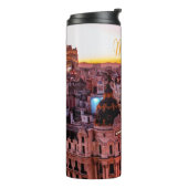 Madrid Spanje Capitol City Skyline Thermosbeker (Gedraaid links)