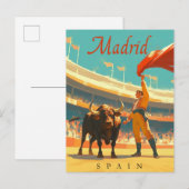 Madrid, Spanje  charme Briefkaart (Voorkant / Achterkant)