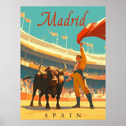 Madrid, Spanje  charme Poster (Voorkant)