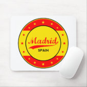 Madrid, Spanje, cirkel, rood Muismat (Met muis)