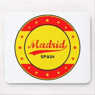 Madrid, Spanje, cirkel, rood Muismat