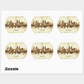 Madrid Spanje Cityscape Ronde Sticker (Vel)