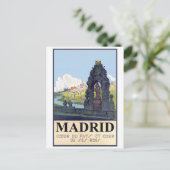 Madrid, Spanje. De Manzares-rivier van Park Briefkaart (Staand voorkant)