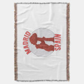 Madrid Spanje Deken (Voorkant Verticaal)