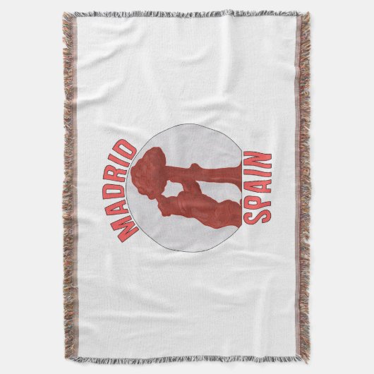 Madrid Spanje Deken (Voorkant Verticaal)
