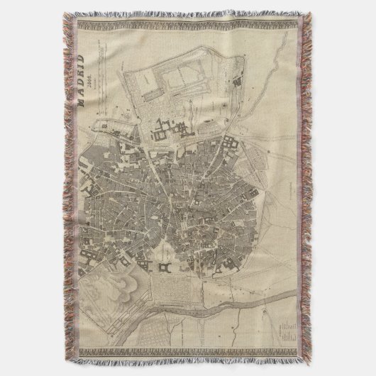 Madrid, Spanje Deken (Voorkant Verticaal)