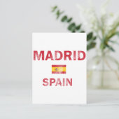 Madrid Spanje Design Briefkaart (Staand voorkant)