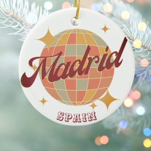 Madrid Spanje Disco bal Retro  Keramisch Ornament