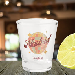 Madrid Spanje Disco bal Retro Shot Glas