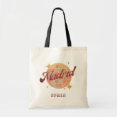 Madrid Spanje Disco bal Retro  Tote Bag (Voorkant)