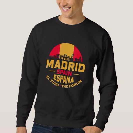 Madrid Spanje Espana Historische Skyline Spaans Trui (Voorkant)