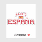 Madrid Spanje (España) Sticker (Vel)