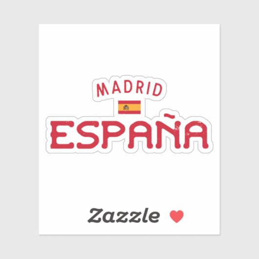 Madrid Spanje (España) Sticker (Vel)