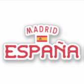 Madrid Spanje (España) Sticker (Voorkant)