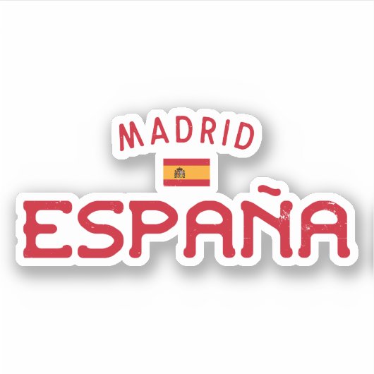 Madrid Spanje (España) Sticker (Voorkant)