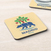 Madrid Spanje Europa Bier Onderzetter (Linkerzijde)