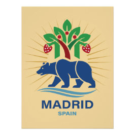 Madrid Spanje Europa Perfect Poster